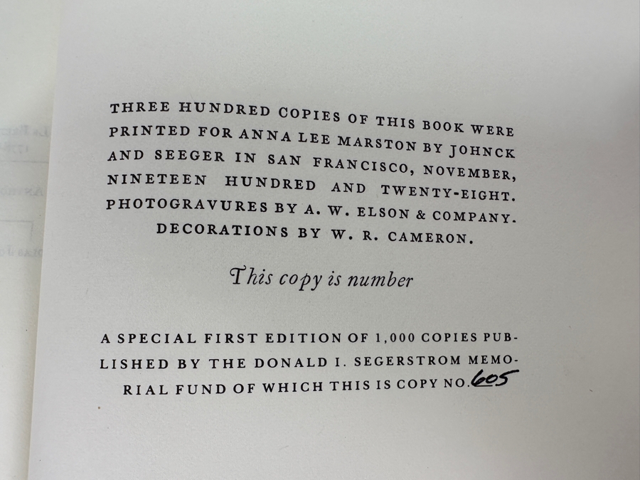 Just Added - Vintage 1974 Limited First Edition Hardcover Book Records Of A California Number 605 Of 1,000 [Photo 6]