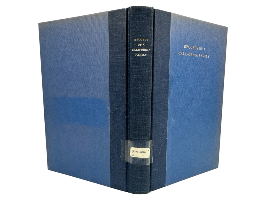 Just Added - Vintage 1974 Limited First Edition Hardcover Book Records Of A California Number 605 Of 1,000
