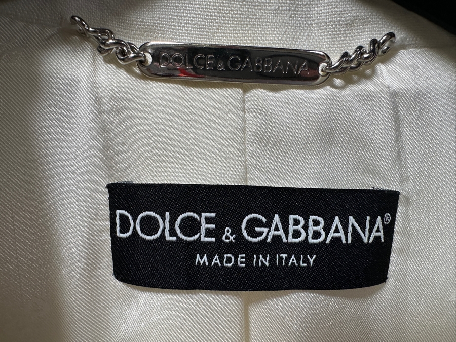 Just Added - White Women's Dolce & Gabbana Jacket Size 38 Made In Italy [Photo 2]