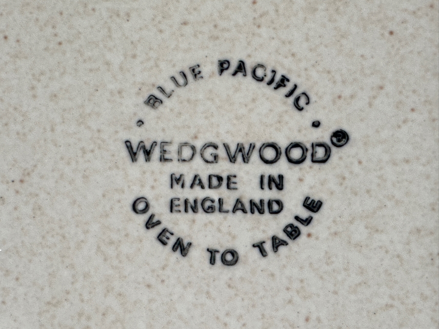 Just Added - Collection Of Wedgwood Blue Pacific Oven To Table Plates, Bowls, Cups & Saucers, Coffee Service Approximate Service For 10 - See Photos [Photo 11]