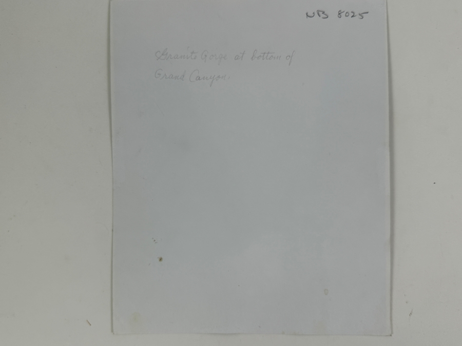 Just Added - Kolb Brothers' Photography Studio On The South Rim Of The Grand Canyon Photograph Titled 'Granite Gorge At Bottom Of Grand Canyon' 8 X 9.5 [Photo 6]