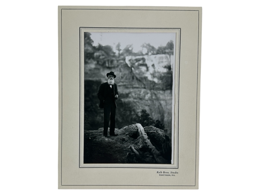 Just Added - Kolb Brothers' Photography Studio On The South Rim Of The Grand Canyon Photograph In Original Kolb Brothers Frame 4.5 X 6.5 [Photo 1]
