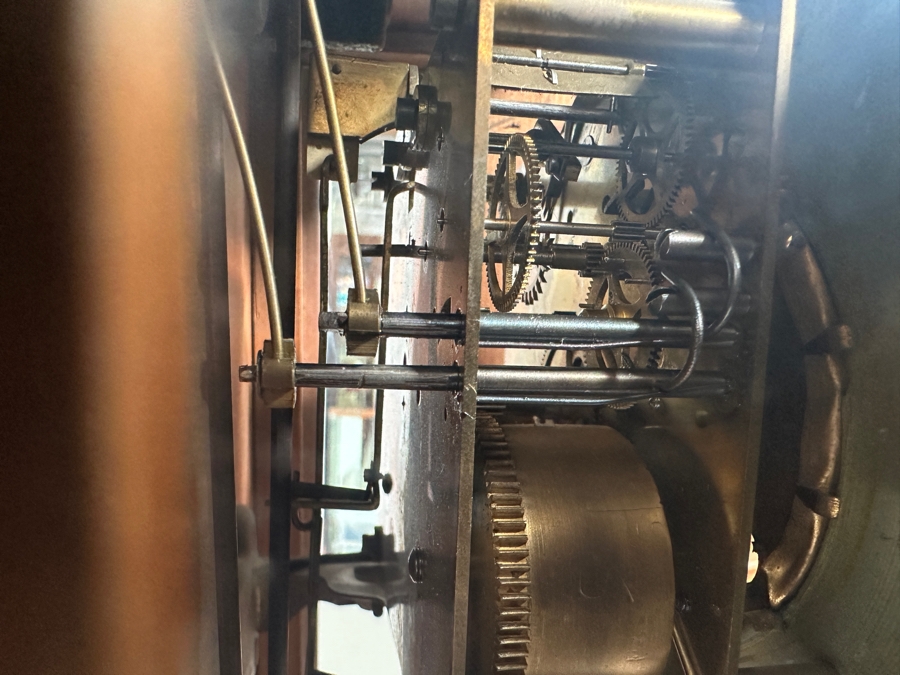 Just Added - Antique Wall Clock Tested Working With Star Of David On Back Of Case 8.5W X 6D X 23.5H [Photo 9]