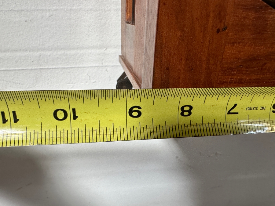 Just Added - Antique Wall Clock Tested Working With Star Of David On Back Of Case 8.5W X 6D X 23.5H [Photo 10]