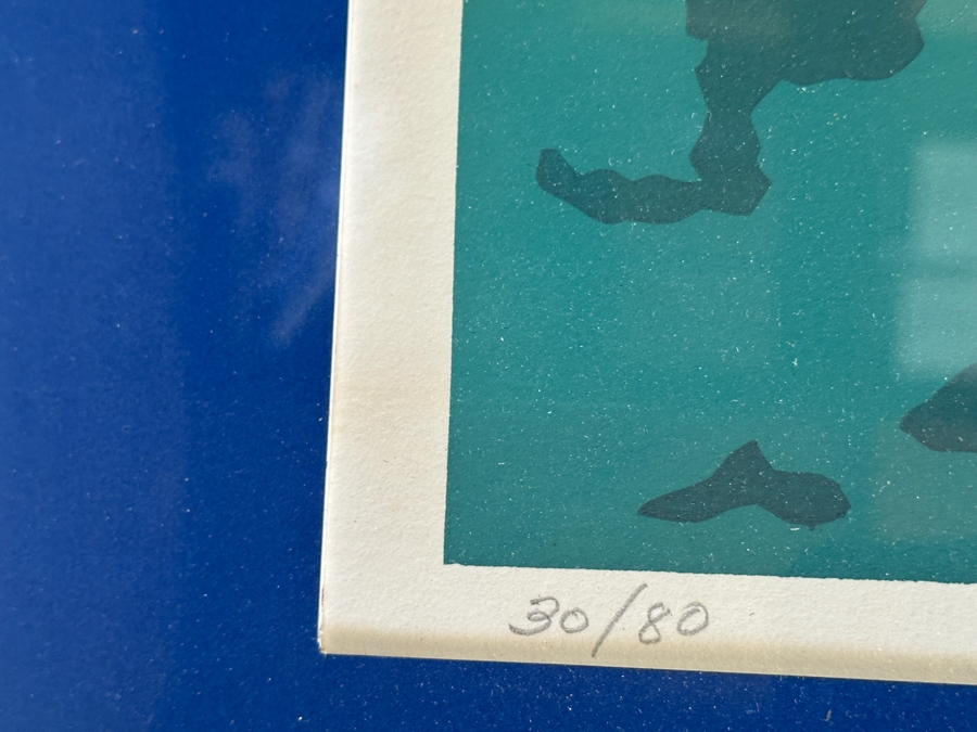 Just Added - Edna Erspamer Limited Edition Artist Signed Print Titled 'County Line' Numbered 30 Of 80 Framed [Photo 5]