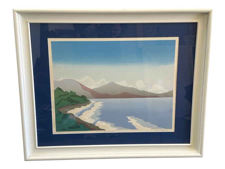 Just Added - Edna Erspamer Limited Edition Artist Signed Print Titled 'County Line' Numbered 30 Of 80 Framed [Photo 2]
