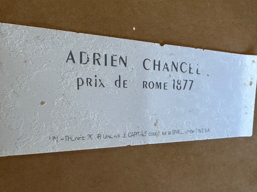 Just Added - Adrien Chancel Prix De Rome 1877 Print Framed 41 X 24 [Photo 2]