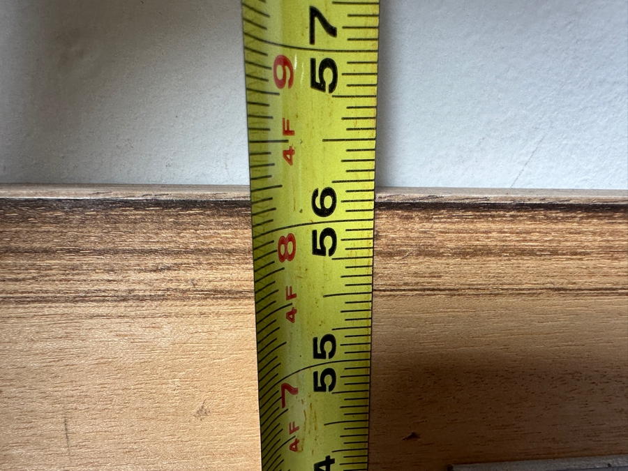 Just Added - Wooden Beveled Glass Wall Mirror 26 X 56 [Photo 6]