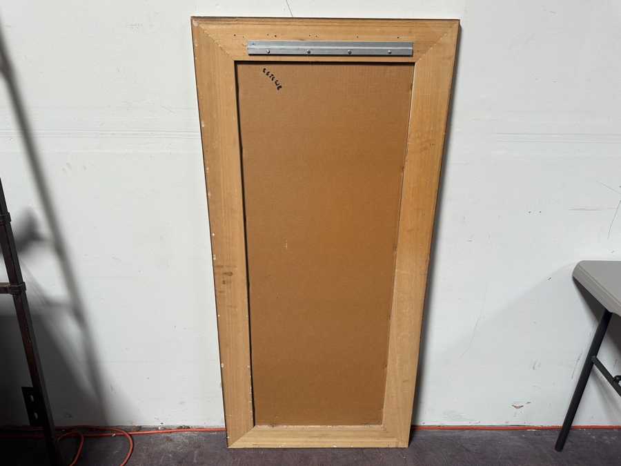 Just Added - Wooden Beveled Glass Wall Mirror 26 X 56 [Photo 4]