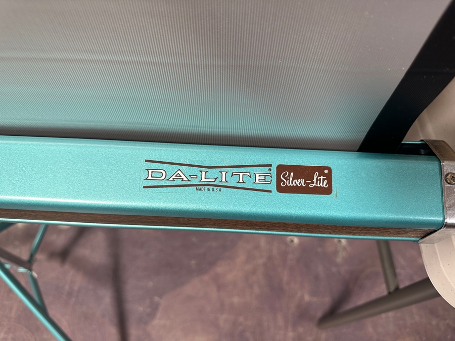 Just Added - Da-Lite Silver-Lite Screen With Stand And Vintage LaBelle 55 Slide Projector [Photo 2]