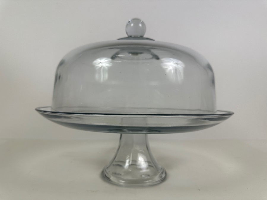 Just Added - Glass Cake Stand With Dome Cover 13W [Photo 2]
