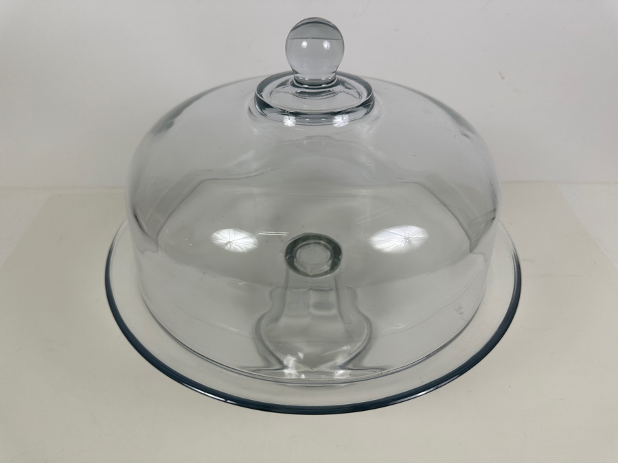Just Added - Glass Cake Stand With Dome Cover 13W [Photo 3]