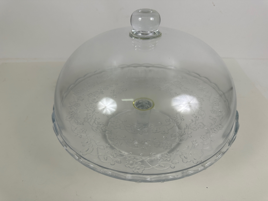 Just Added - Glass Cake Stand With Dome Cover 13W [Photo 4]