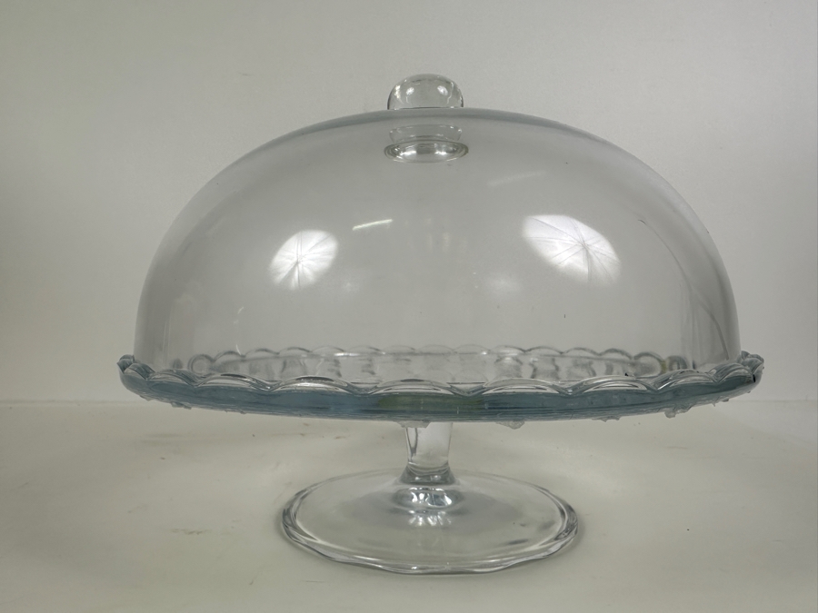 Just Added - Glass Cake Stand With Dome Cover 13W [Photo 3]