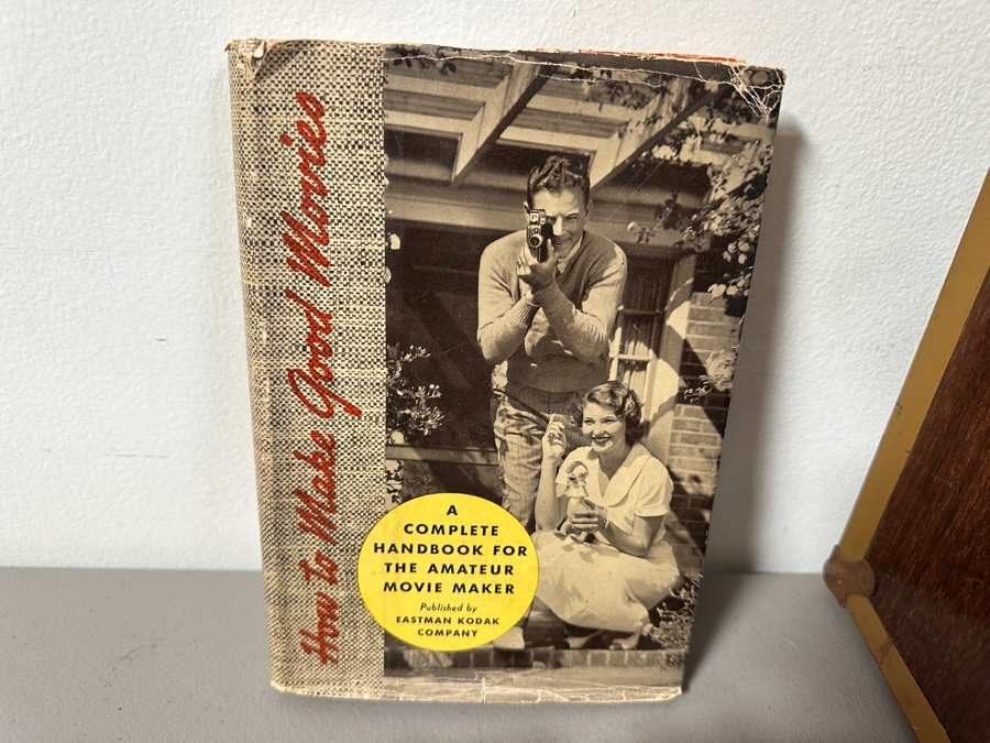 Just Added - Keystone 6mm Film Projector Model K-160, How To Make Good Movies Hardcover Book & Pair Of Vintage Argus Film Cameras [Photo 6]