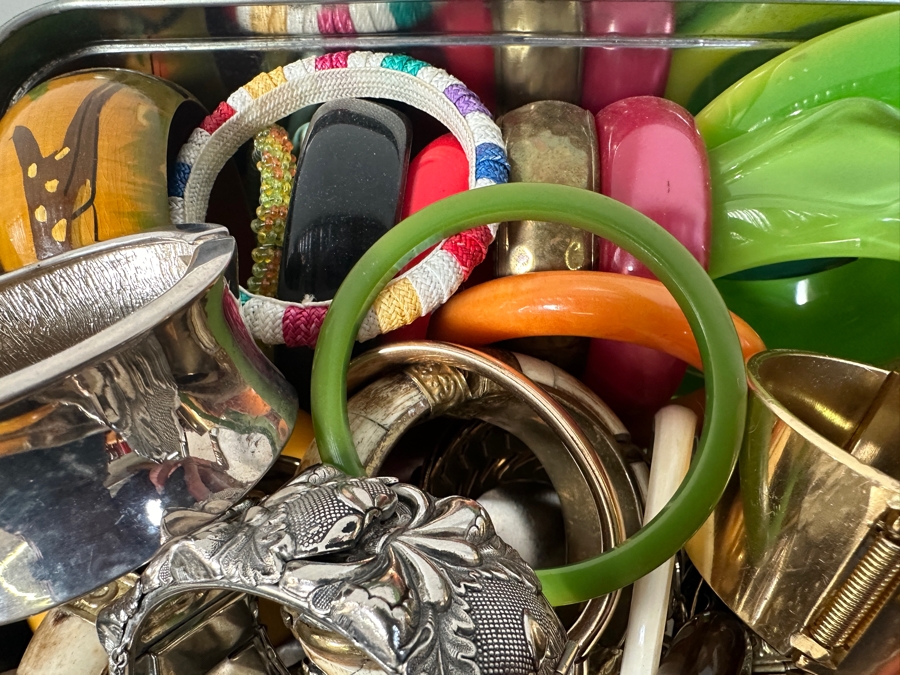 Just Added - Assortment Of Costume Jewelry Bangles & Bracelets [Photo 2]