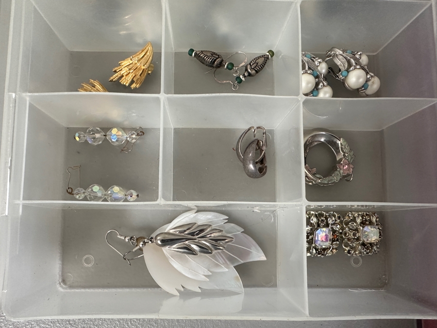 Just Added - Assortment Of Costume Jewelry Earrings - Doesn't Include Black Ring Holder [Photo 6]