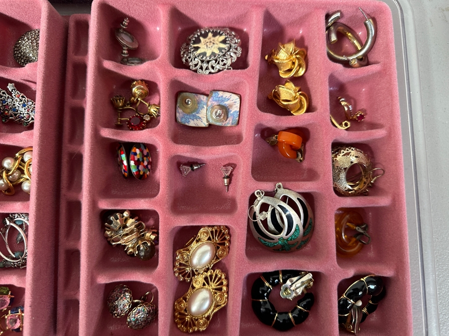 Just Added - Assortment Of Costume Jewelry Earrings - Doesn't Include Black Ring Holder [Photo 5]