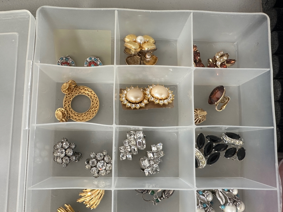 Just Added - Assortment Of Costume Jewelry Earrings - Doesn't Include Black Ring Holder [Photo 7]