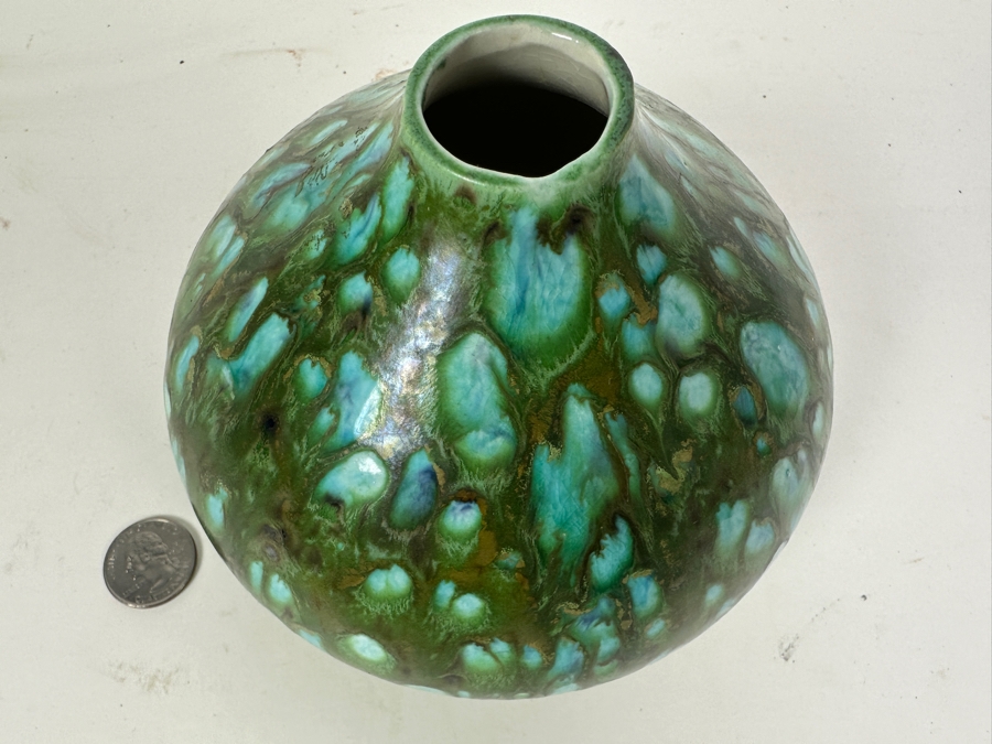 Just Added - Mid-Century Modern Pottery Vase 4.5H [Photo 4]