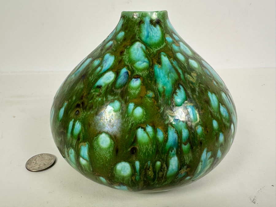 Just Added - Mid-Century Modern Pottery Vase 4.5H [Photo 2]