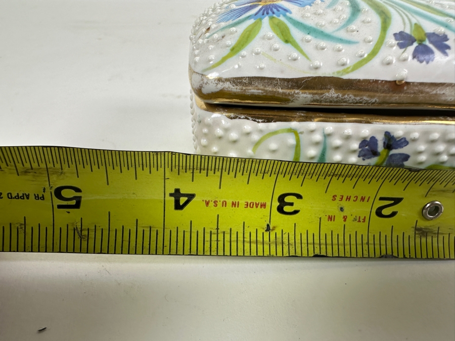 Just Added - Vintage 4Signed Deruta Italy Hand Painted Pottery Lidded Box 4W X 3D X 2H [Photo 9]