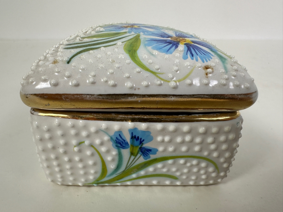 Just Added - Vintage 4Signed Deruta Italy Hand Painted Pottery Lidded Box 4W X 3D X 2H [Photo 5]
