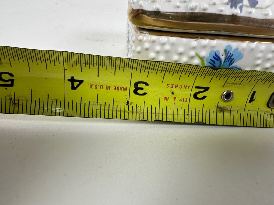 Just Added - Vintage 4Signed Deruta Italy Hand Painted Pottery Lidded Box 4W X 3D X 2H [Photo 10]