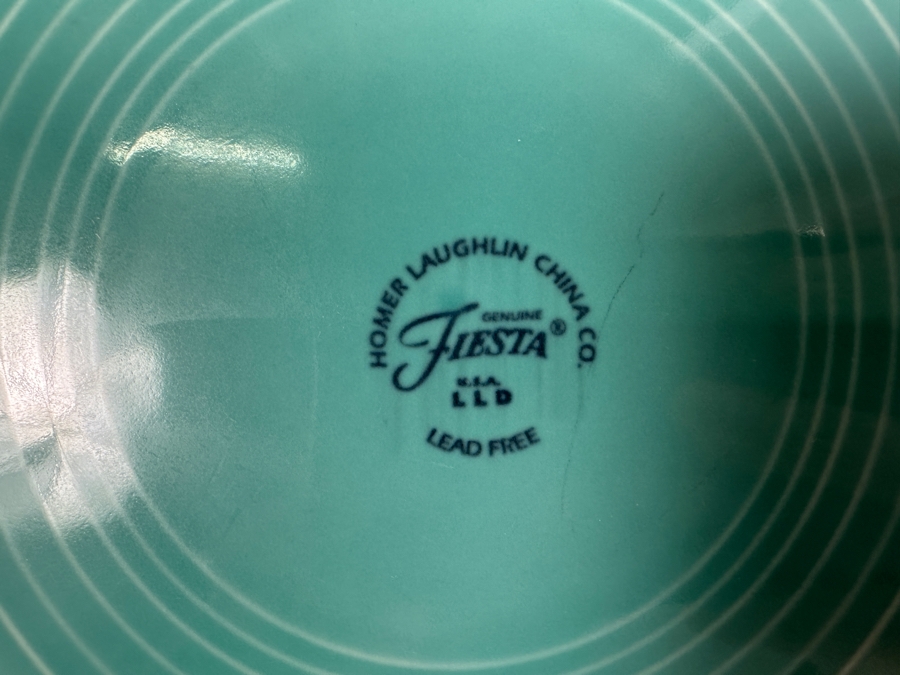 Just Added - Fiesta Fiestaware - 4 10.5' Dinner Plates, Gravy Boat & Sugar Bowl With Underplate [Photo 4]