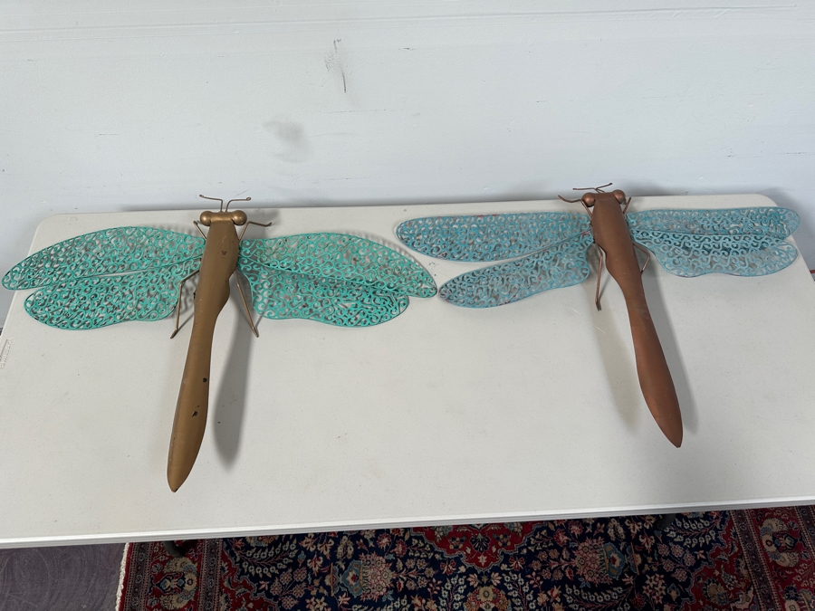 Pair of Metal Garden Dragonflies 39'W [Photo 3]