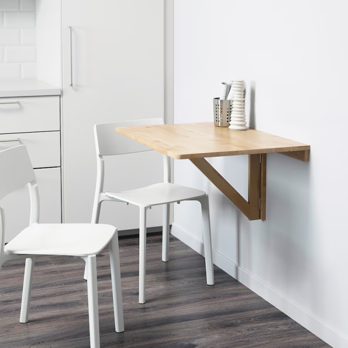 Just Added - New Ikea NORBO Wall-mounted Drop-leaf Table, Birch 31' X 23'