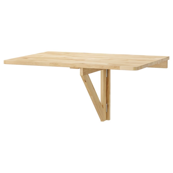 Just Added - New Ikea NORBO Wall-mounted Drop-leaf Table, Birch 31' X 23' [Photo 2]