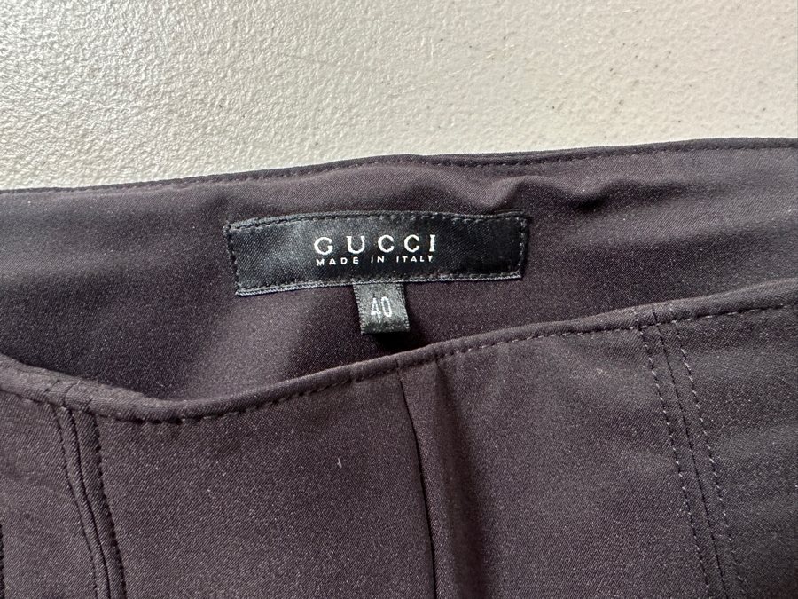 Just Added - Women's GUCCI Black Trousers Size 40 [Photo 3]