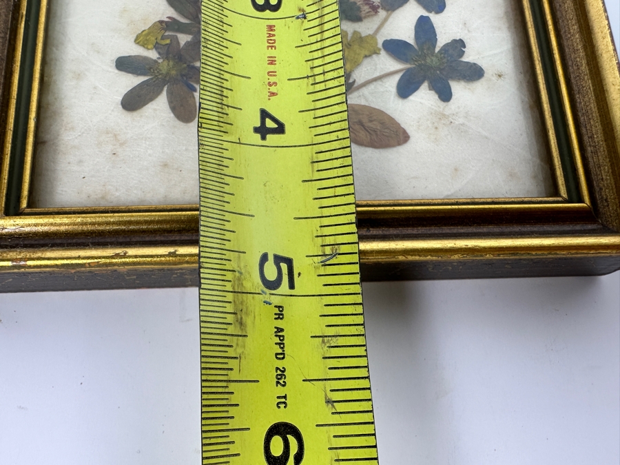 Pair Of Vintage Framed Floralp Tyrol Pressed Flowers Handmade In Austria 5 X 4.5 [Photo 8]