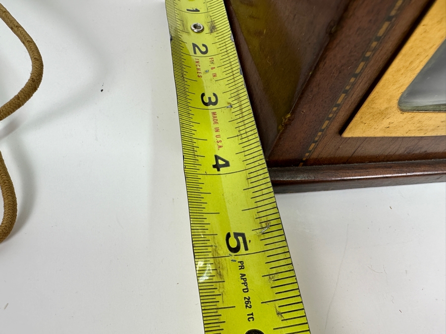 1938 Telethon Model #4F61 'The Pharaoh' Mahogany Cased Electric Clock Working 7.5W X 4D X 7H [Photo 11]