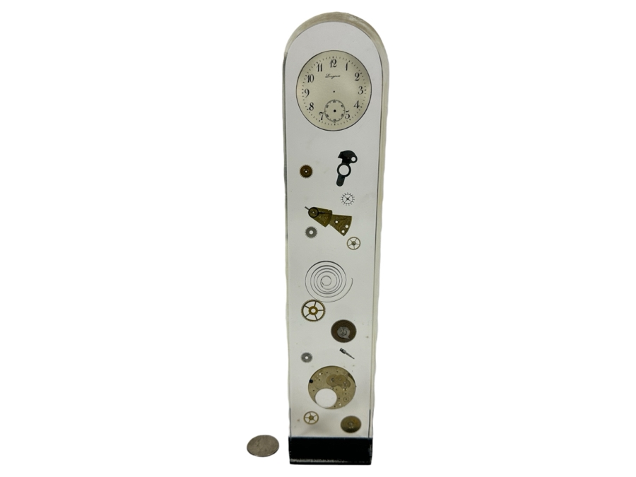 Handmade Lucite Sculpture With Watch Parts 11.5H [Photo 1]