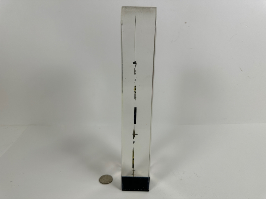 Handmade Lucite Sculpture With Watch Parts 11.5H [Photo 6]
