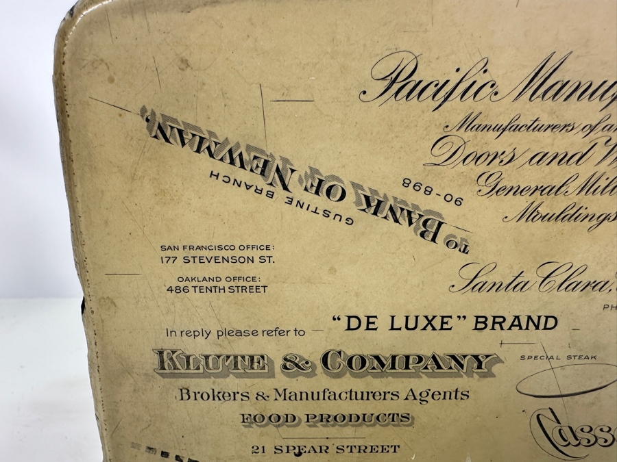 Antique Lithograph Printing Stone Double Sided - See Photos For Graphics - Heavy 8W X 6H X 3D [Photo 4]