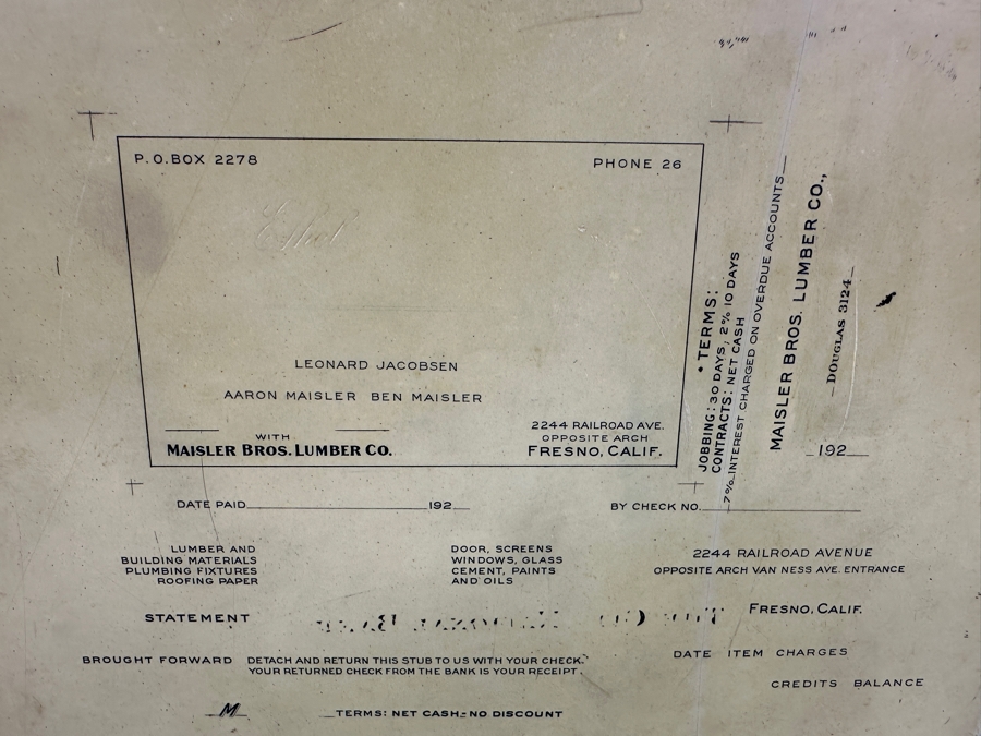 Antique Lithograph Printing Stone Double Sided - See Photos For Graphics - Heavy 8W X 6H X 3D [Photo 10]