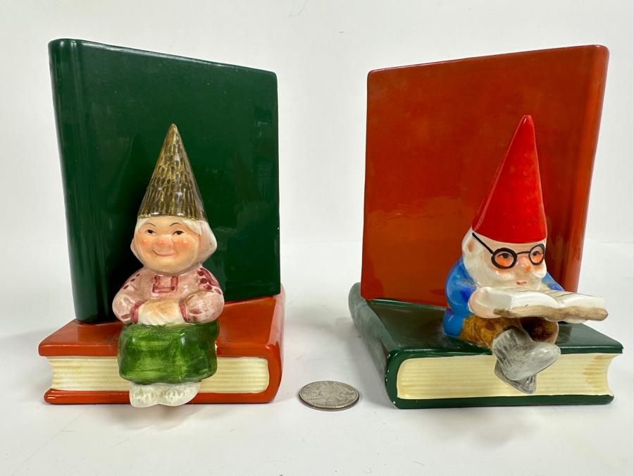Set of Gorham Gnome Bookends 10 x 4 x 5.5 [Photo 2]