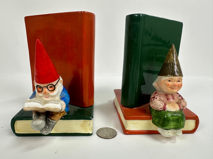 Set of Gorham Gnome Bookends 10 x 4 x 5.5 [Photo 3]
