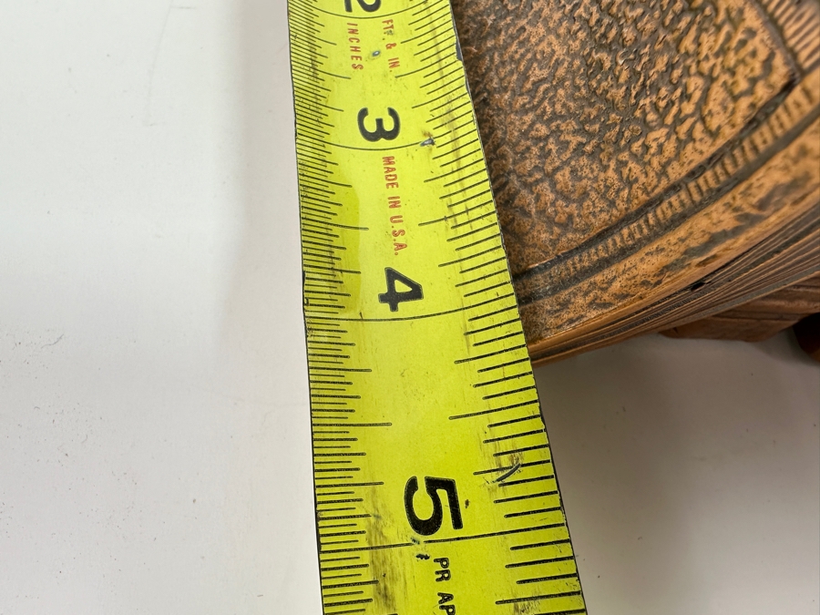 Pair of Vintage Metal Bookends Made in USA 6.5x4x4.5 [Photo 6]