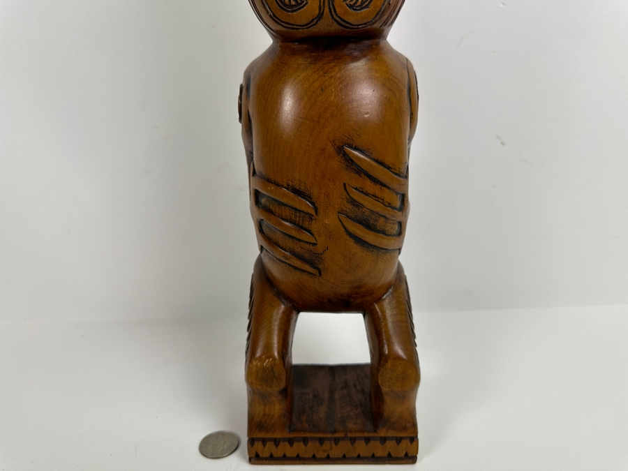 Vintage Maori Carved Wooden Sculpture  [Photo 5]