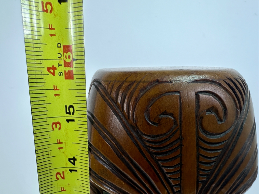 Vintage Maori Carved Wooden Sculpture  [Photo 9]