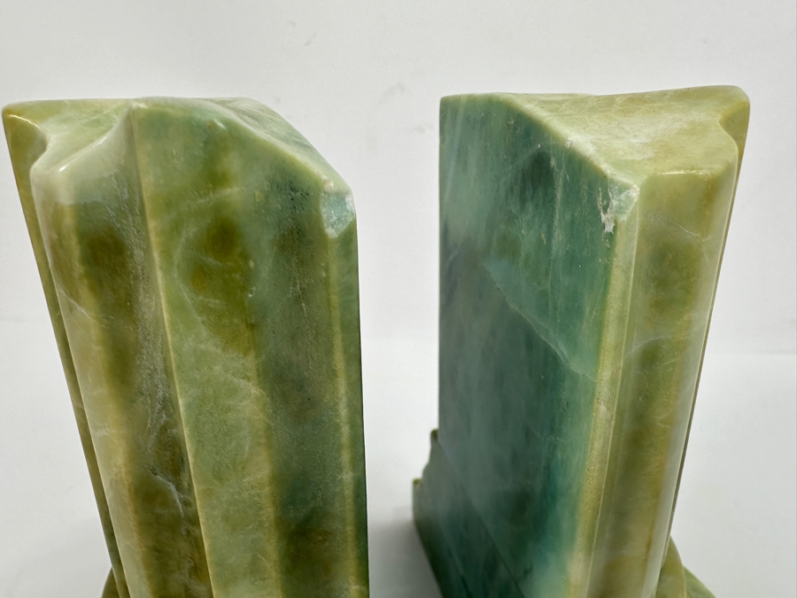 Vintage Italian Marble Column Bookends 5W X 5D X 6H [Photo 2]