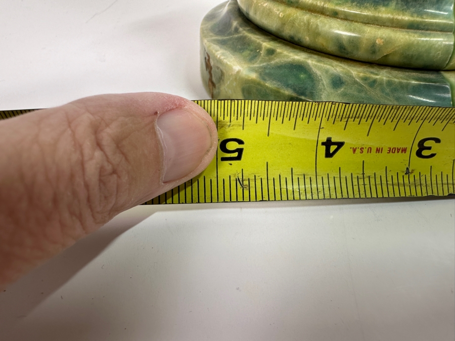 Vintage Italian Marble Column Bookends 5W X 5D X 6H [Photo 8]