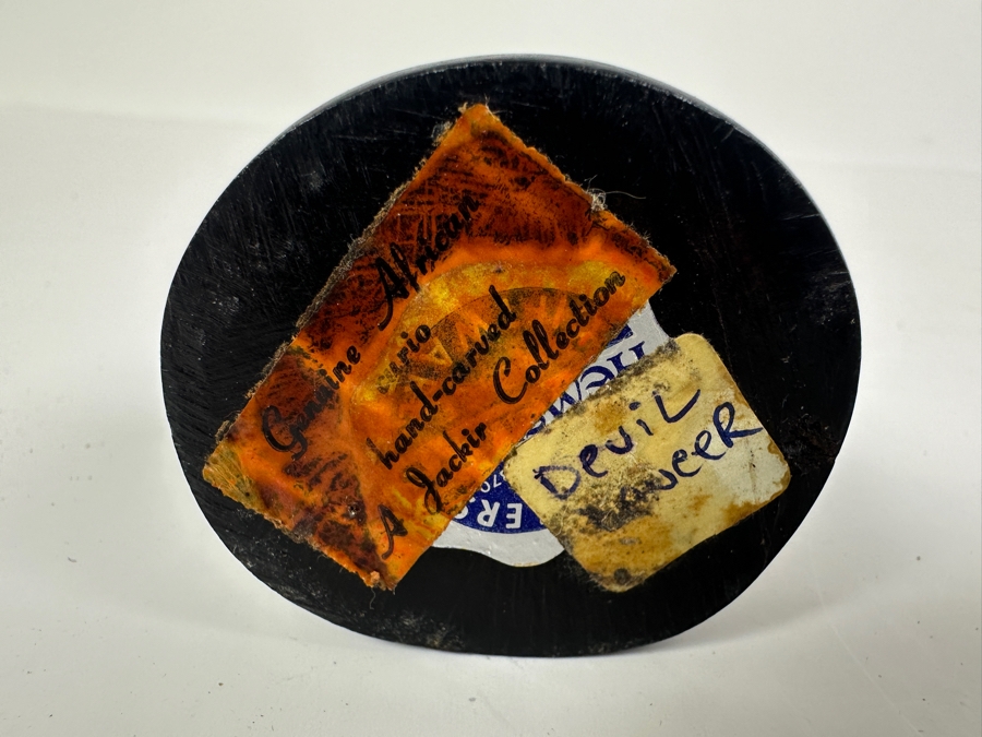 African Hand Carved Wooden Figures 12H and 14.5H [Photo 6]