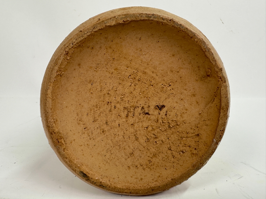 Vintage Italian Green Drip Pottery Pitcher 7'H [Photo 4]