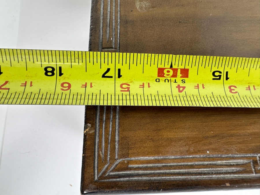 Vintage Chinese Wooden Jewelry Box With Some Jewelry (See Photos) 17.5W X 8.5D X 8H [Photo 9]