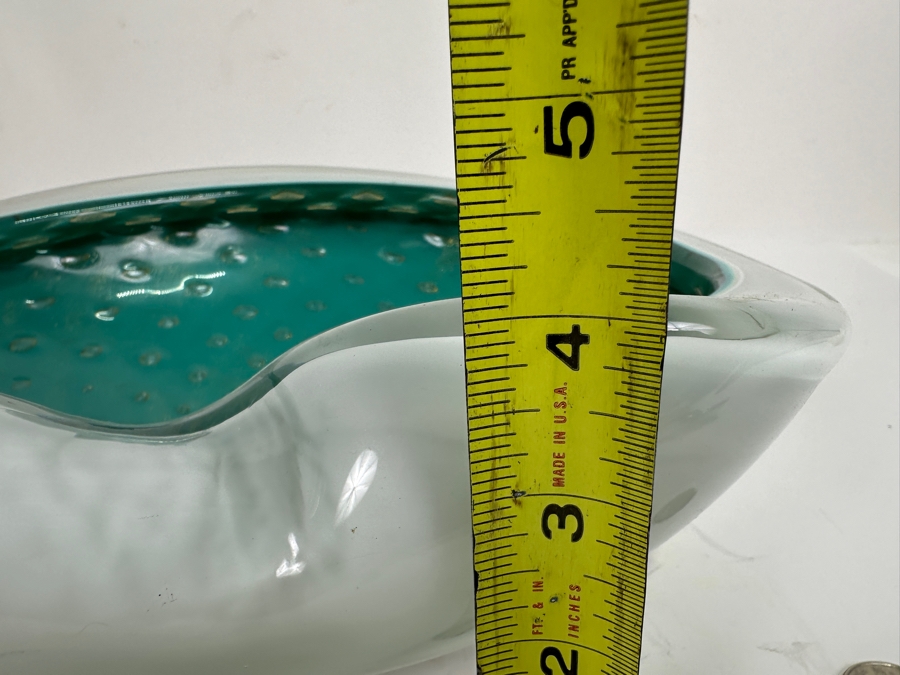 Large Italian Murano Art Glass Abalone Style Bowl 11W X 7.5D X 4H [Photo 16]